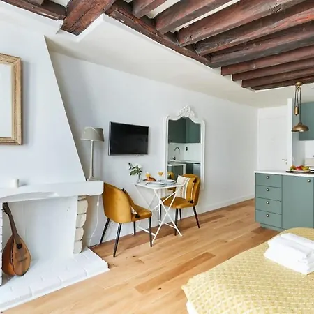 Marais 1br Cozy פריז
